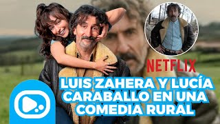 Luis Zahera and Lucia Caraballo, stars of Animal, Netflix's rural comedy featuring animals.