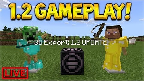 LIVE 1.2 GAMEPLAY - Minecraft Pocket Edition 1.2 Beta Build 1 Structure Blocks (Win 10)