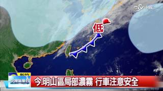 晨間氣象│中視新聞 20160106