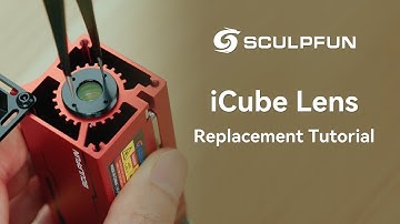 One Minute Teaching! How to Remove and Replace Lenses on The iCube 3W /5W and 10W Laser Engravers?