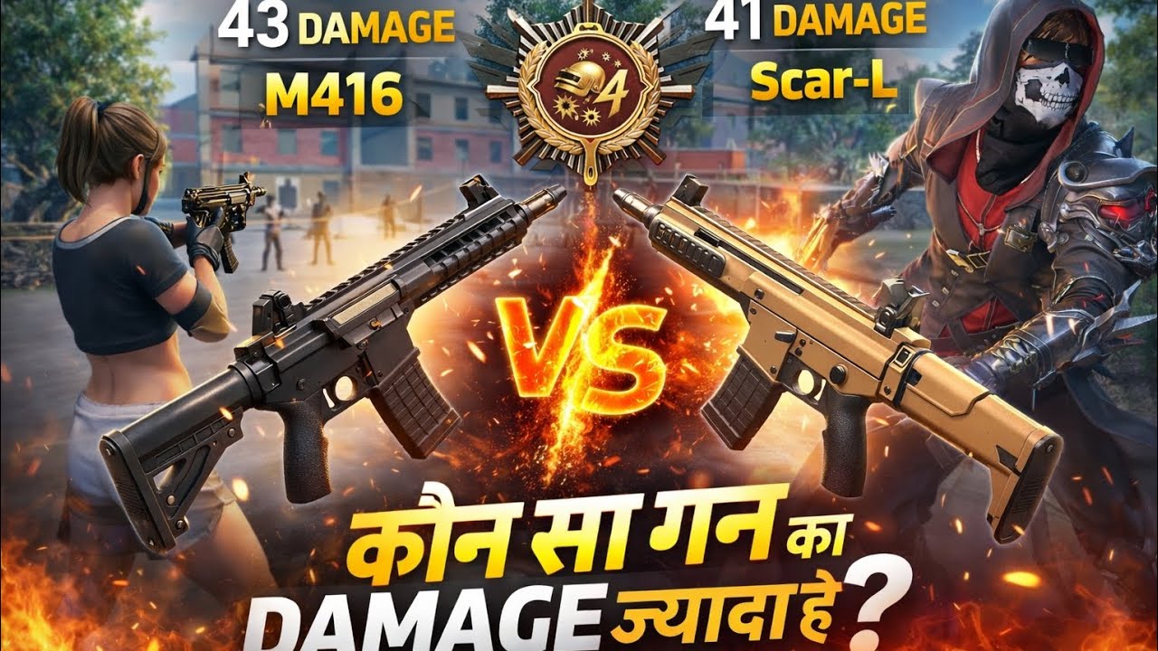 👉 M416 vs AKM 🔥 कौन सा गन का DAMAGE ज्यादा है? | BGMI Gun Comparison