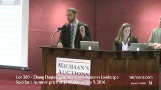 Lot 260 - Zhang Daqian Splashed-Color Autumn Landscape - At Michaans Auctions