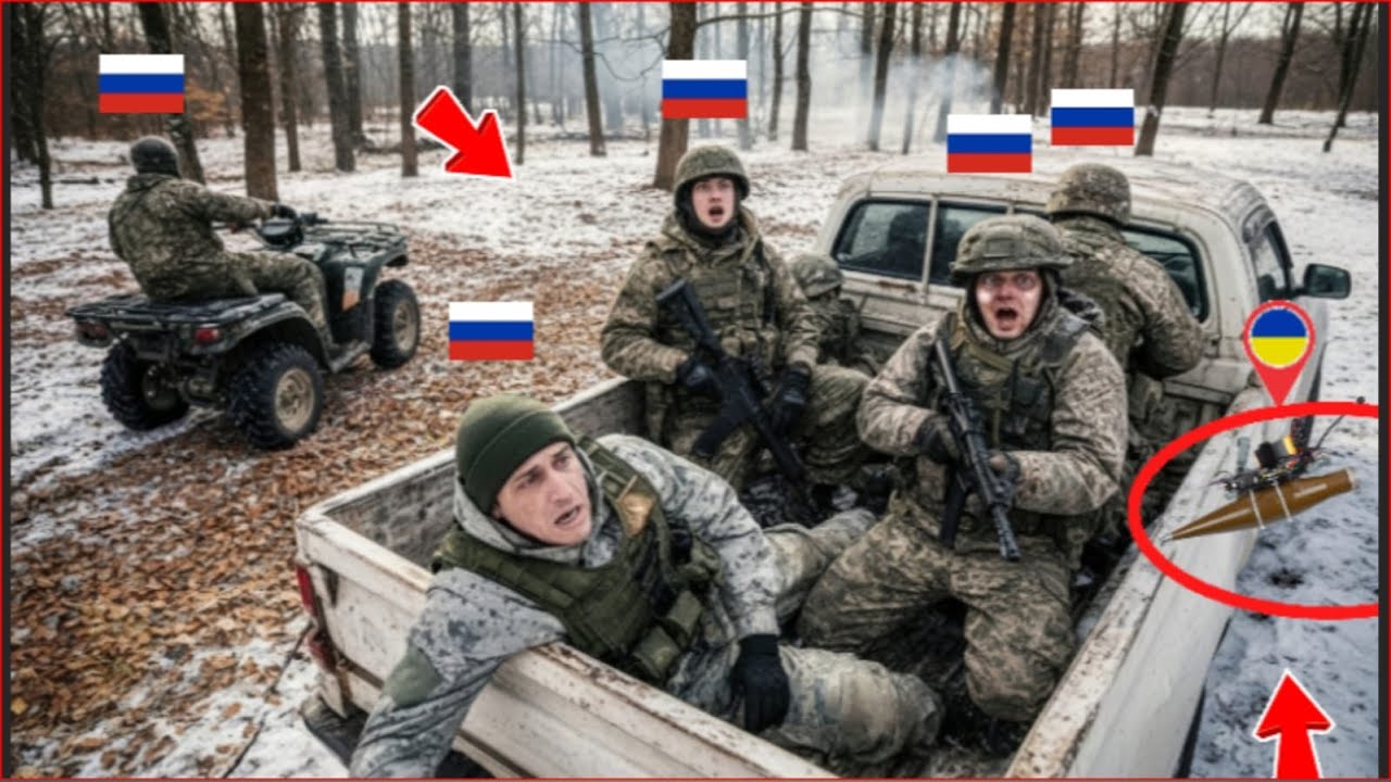 No Escape: Ukrainian Drone Strikes Russian Units on the Move