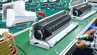 FACTORY में SPLIT AC कैसे बनता है | Split AC Manufacture | Split AC Production Line. screenshot 3