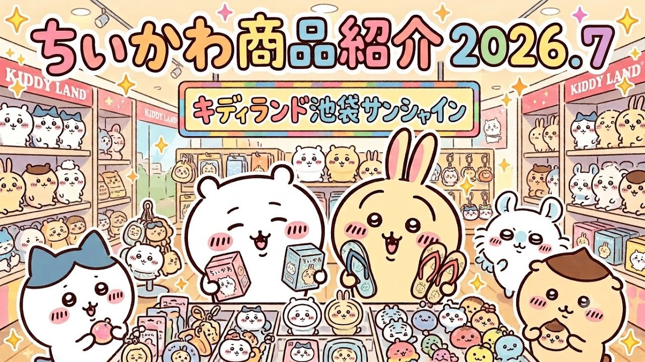 2026.7 ちいかわ商品紹介！映画公開ももうすぐ！#ちいかわ #chiikawa