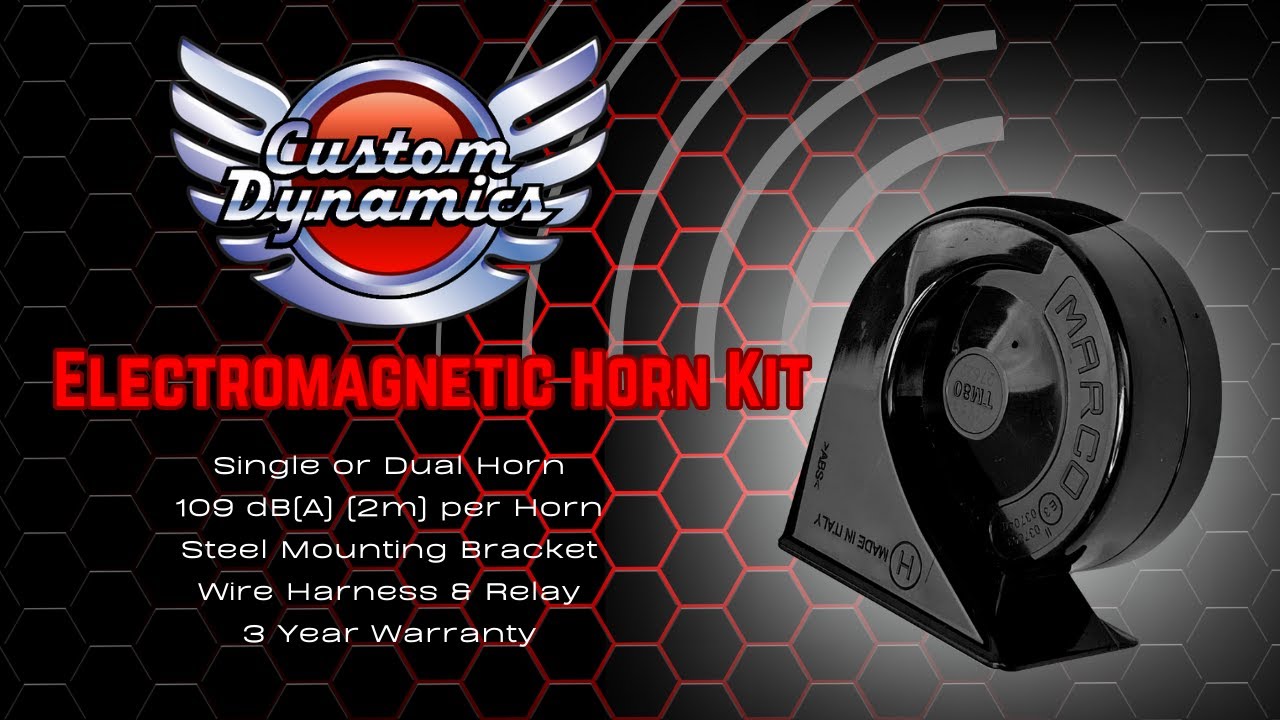 Upgrade to a Loud 109 dB Single or Dual Tone Horn from Custom Dynamics
