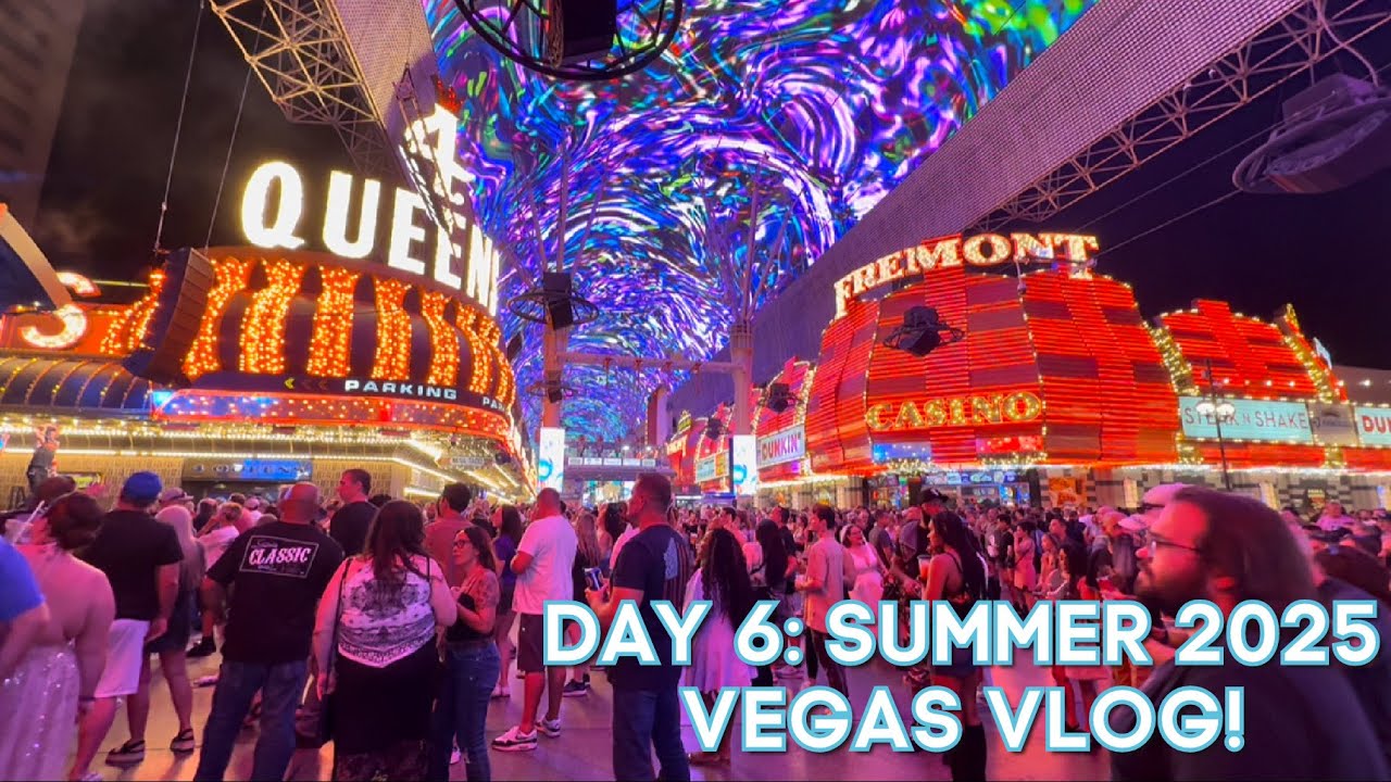 Day 6: Summer ‘25 Vegas Vlog | Slot Wins at Aria | Fremont Street | Late Night at the Chandelier Bar