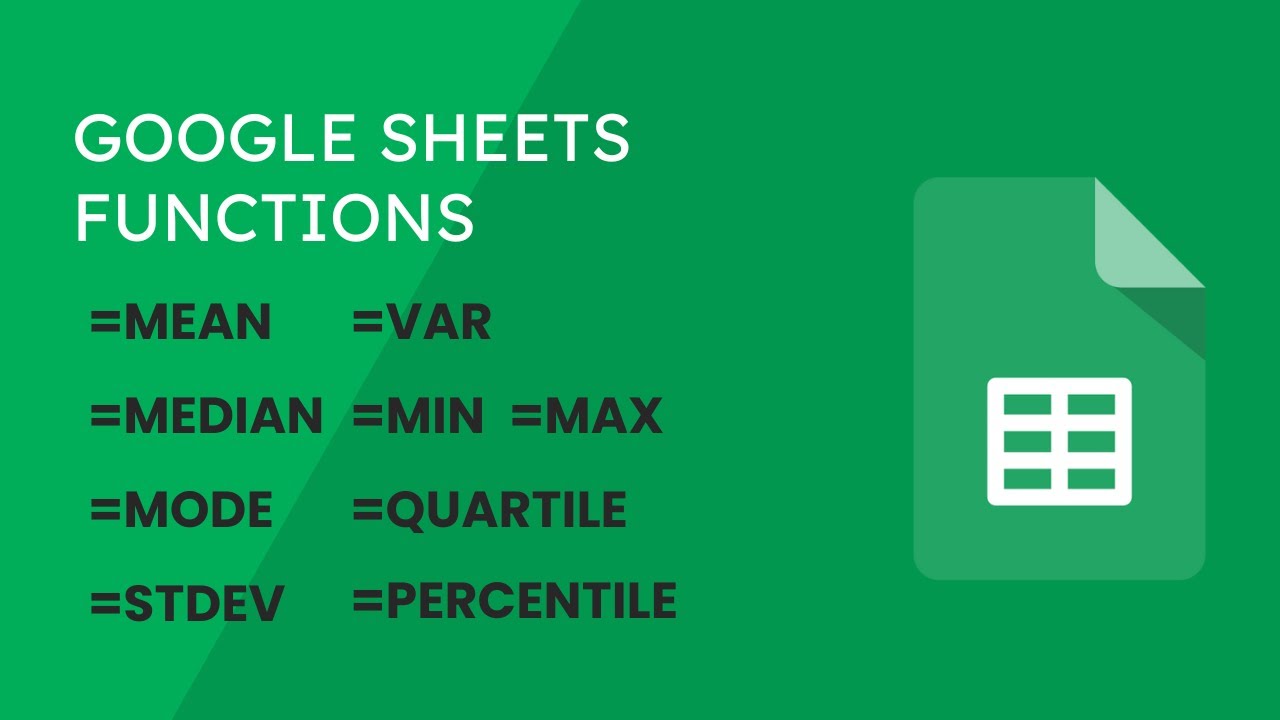 Calculate Mean, Median, Mode, Quartile Percentile in Google Sheets!! | Analyzing data correctly!!