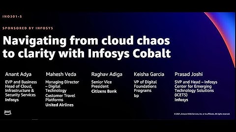 AWS re:Invent 2021-Navigating from cloud chaos to clarity with Infosys Cobalt (sponsored by Infosys)