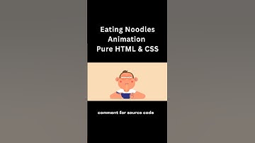 Can you believe this animation is made using only HTML & CSS? 🍜🔥” #coding #webdesign #shorts