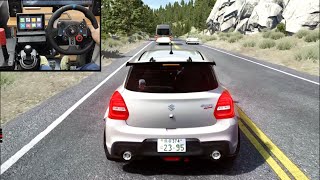 Suzuki Swift Sport Driving in Traffic | Assetto Corsa | Logitech g29 gameplay screenshot 5