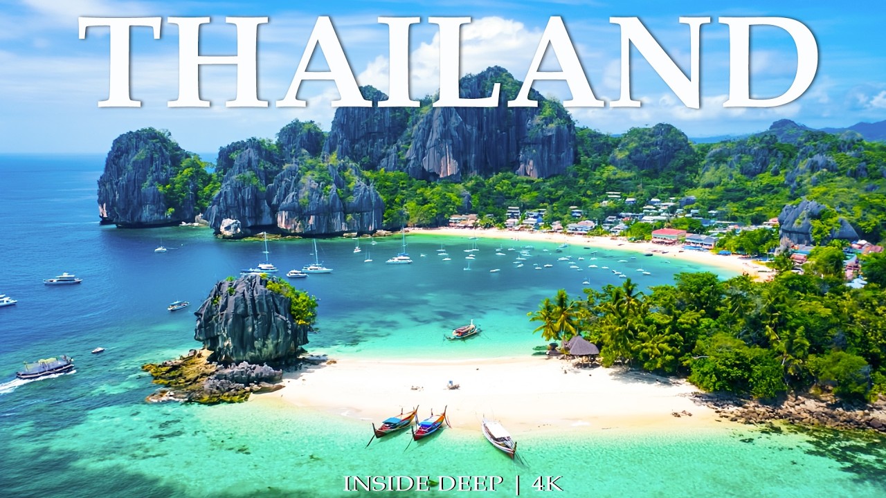 Thailand 4K – Tropical Beaches, Crystal Blue Waters & Drone Footage with Deep House Chill