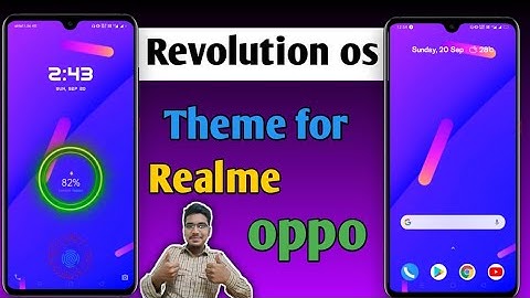 Revolution os theme ⚡⚡for realme and Oppo || stock android theme for realme UI and colour OS 7