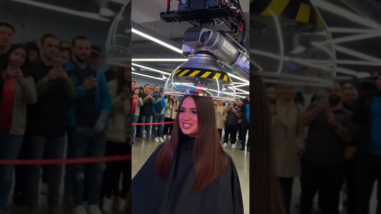 Dubai’s Future Haircut Expo 2050 🤖✂️ The Revolution in Hair Design