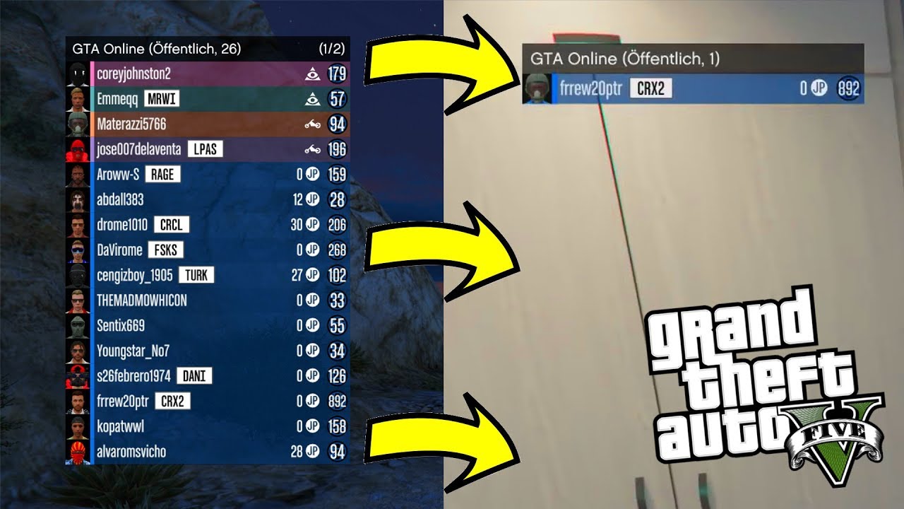Gta Online Alleine In öffentliche Sitzung GTA 5: ALLEINE IN ÖFFENTLICHE SITZUNG KOMMEN! SOLO OPEN LOBBY GLITCH