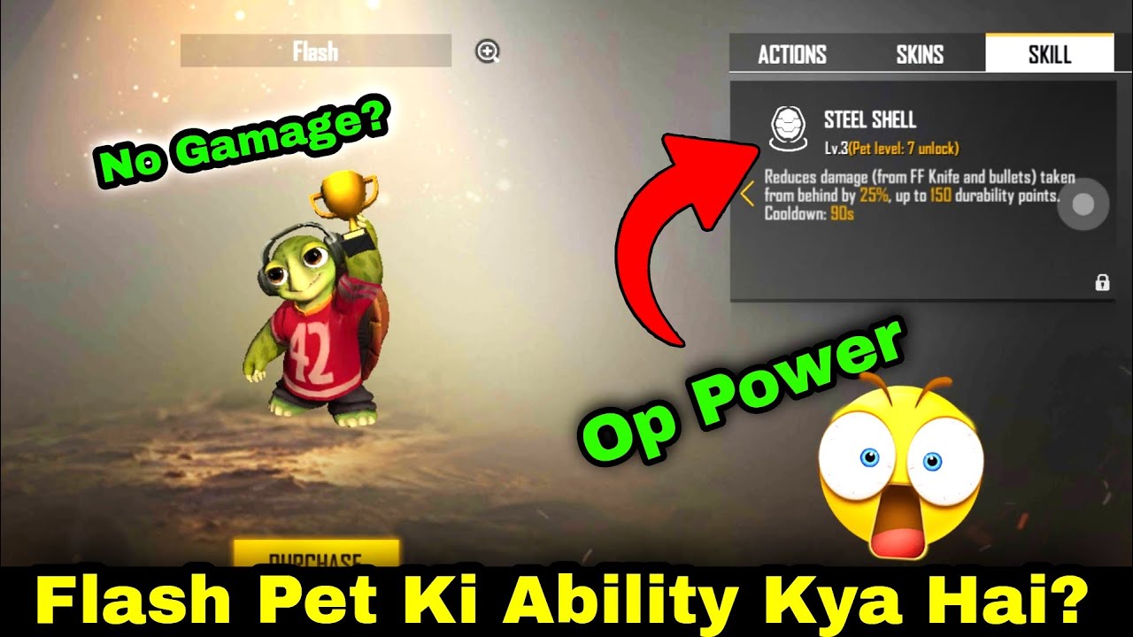 Flash Pet Ki Ability Kya Hai | Flash Pet Ki Skin Kaise Milegi | Free Fire Flash Pet Ability Test
