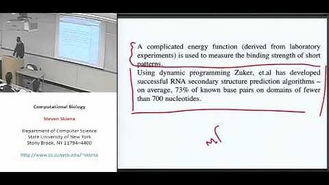 Lecture 20 - RNA Folding