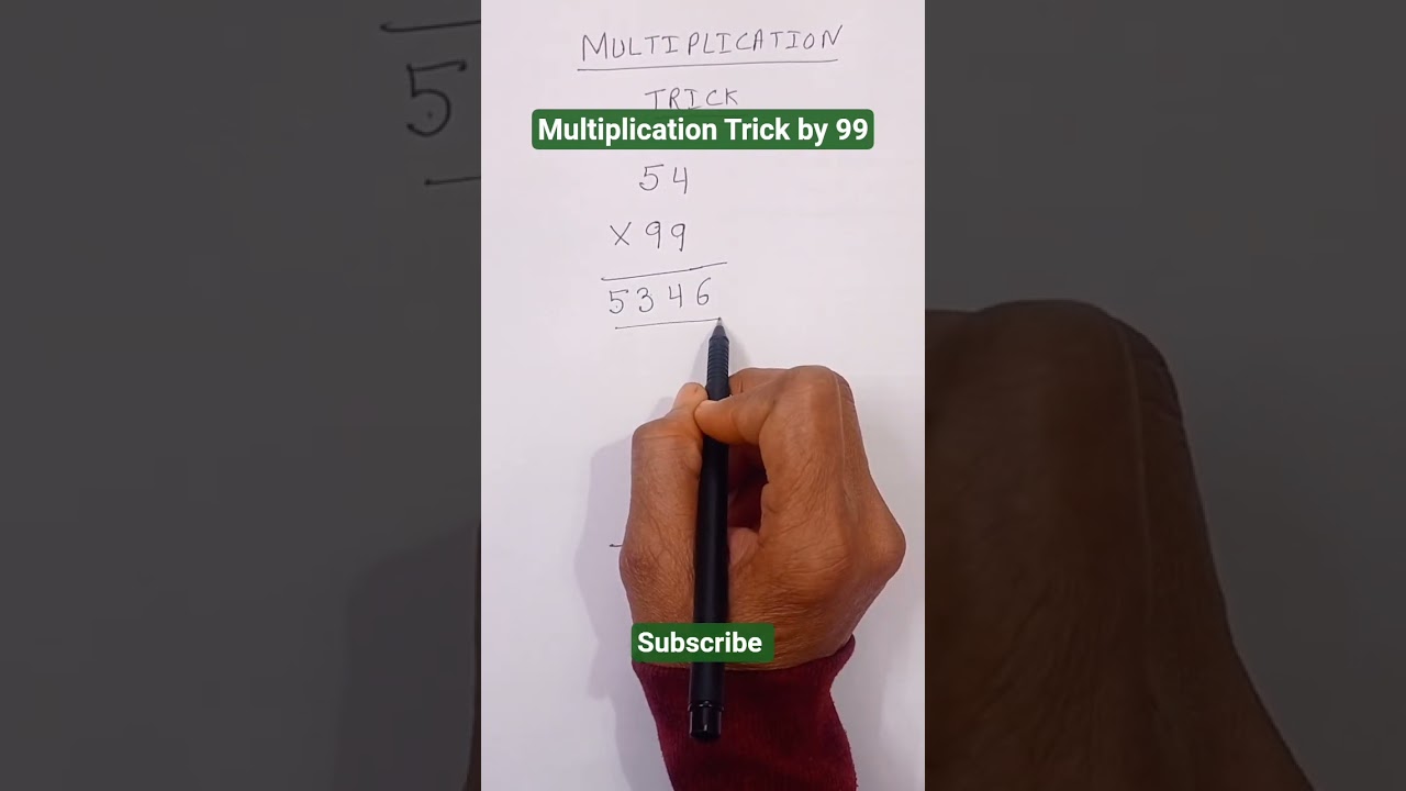 किसी भी संख्या को 99 से गुणा करने का जबरदस्त TRICK 😱।| BY Sanskar Math Magic  || 