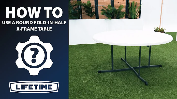 How to Use Your Fold-In-Half X-Frame Table | Lifetime How To Videos