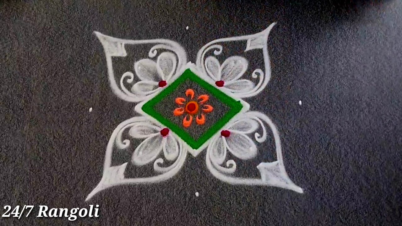 Amazing Traditional Muggulu 🌺 24/7 Rangoli 🌺 5 புள்ளி கோலம் 🍀 Geethala Muggulu 🌺 Kolam with dots 🌺