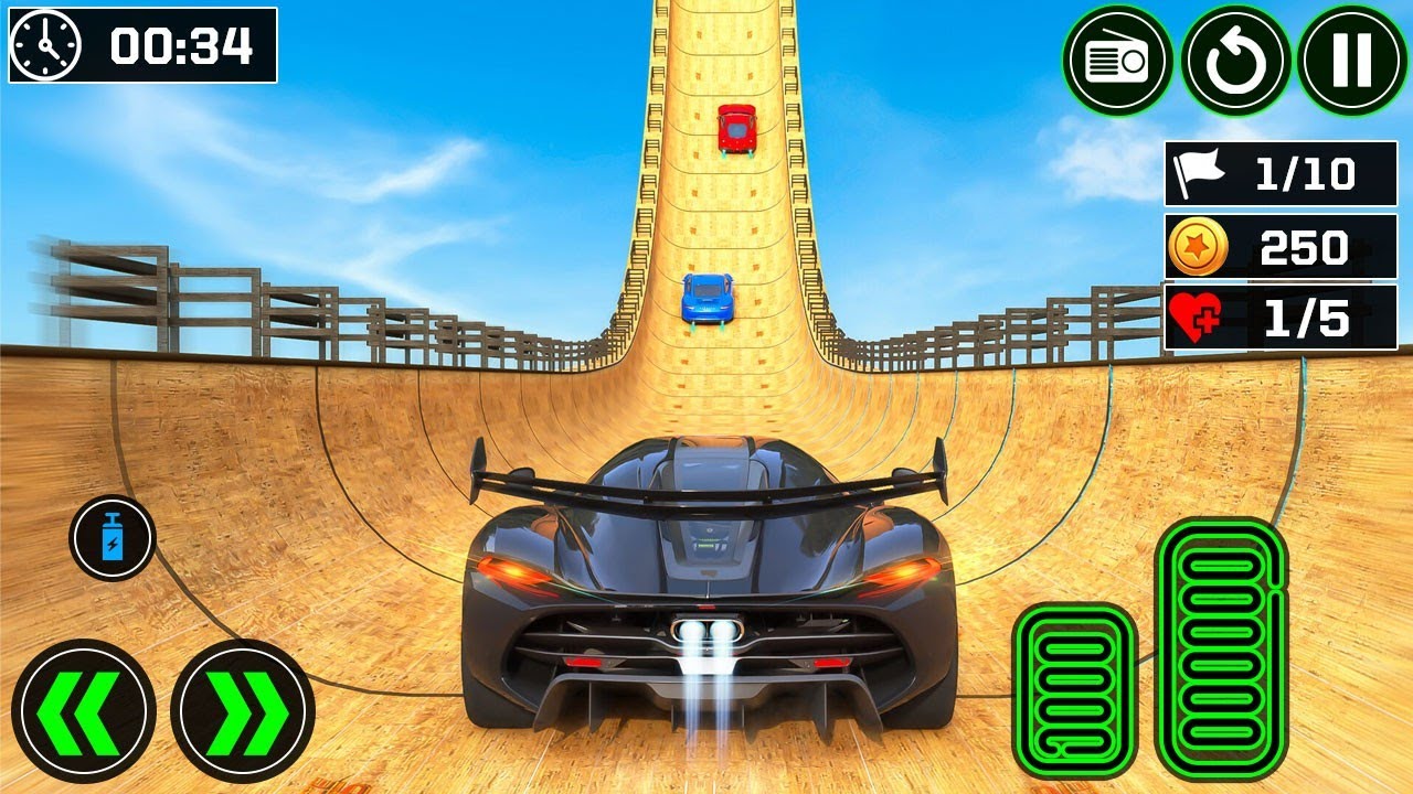 Mega Ramp Monster Car Racing 3D - Extreme Car Stunts - Android Gameplay