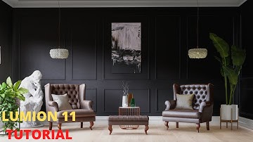 How To Create a REALISTIC Interior Render | Lumion 11 Tutorial | Seating Area
