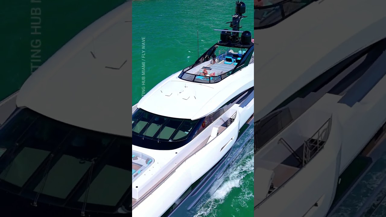 Super yacht in Miami