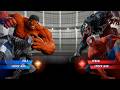 Venom & Red Spiderman VS Red Hulk & Grey Spiderman - Marvel vs Capcom Infinite