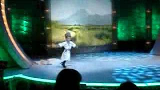 Circassian 4 years old boy Tamerlan dancing Laparisa