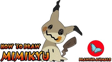 How To Draw Mimikyu Pokemon | Drawing Animals