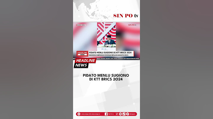 Pidato Menlu Sugiono Di KTT BRICS 2024