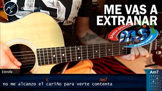 Como tocar Me Vas a Extrañar en Guitarra BANDA MS | Tutorial COMPLETO -  YouTube
