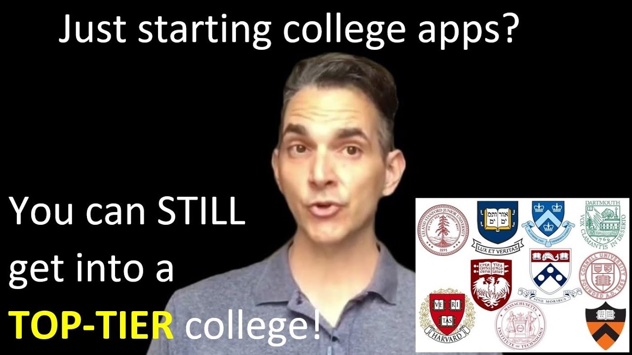 Last Minute College Admission Strategies - Advice from Dr. R.J. - YouTube
