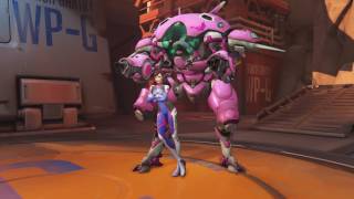 RAW VIDEO | OVERWATCH | DVA | CLASSIC | HEROIC | VICTORY POSE | GIBRALTAR