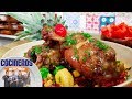 Receta: Chamorro de cerdo doradito con ensalada de piña picosita | Cocineros Mexicanos