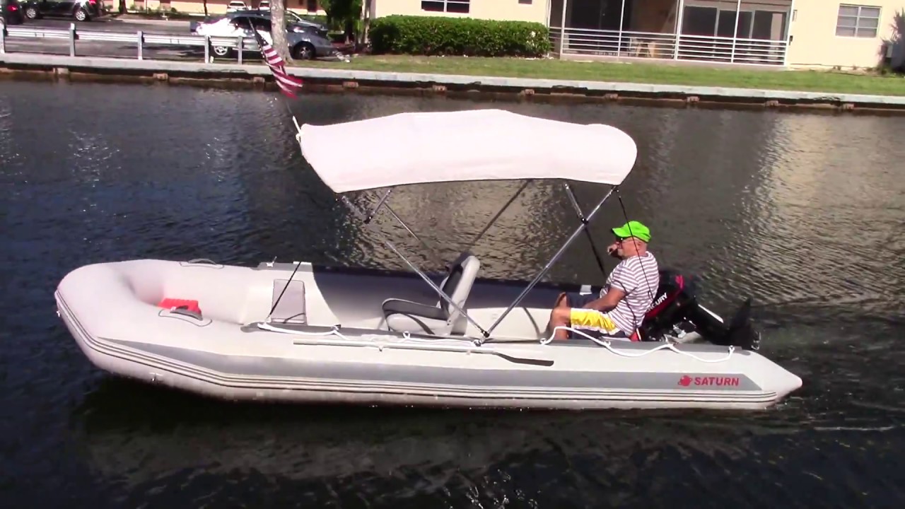 Ultra Lite 1HP Electric Trolling Motor On Saturn Inflatable Boat. Buy Saturn  Inflatable Boats. 