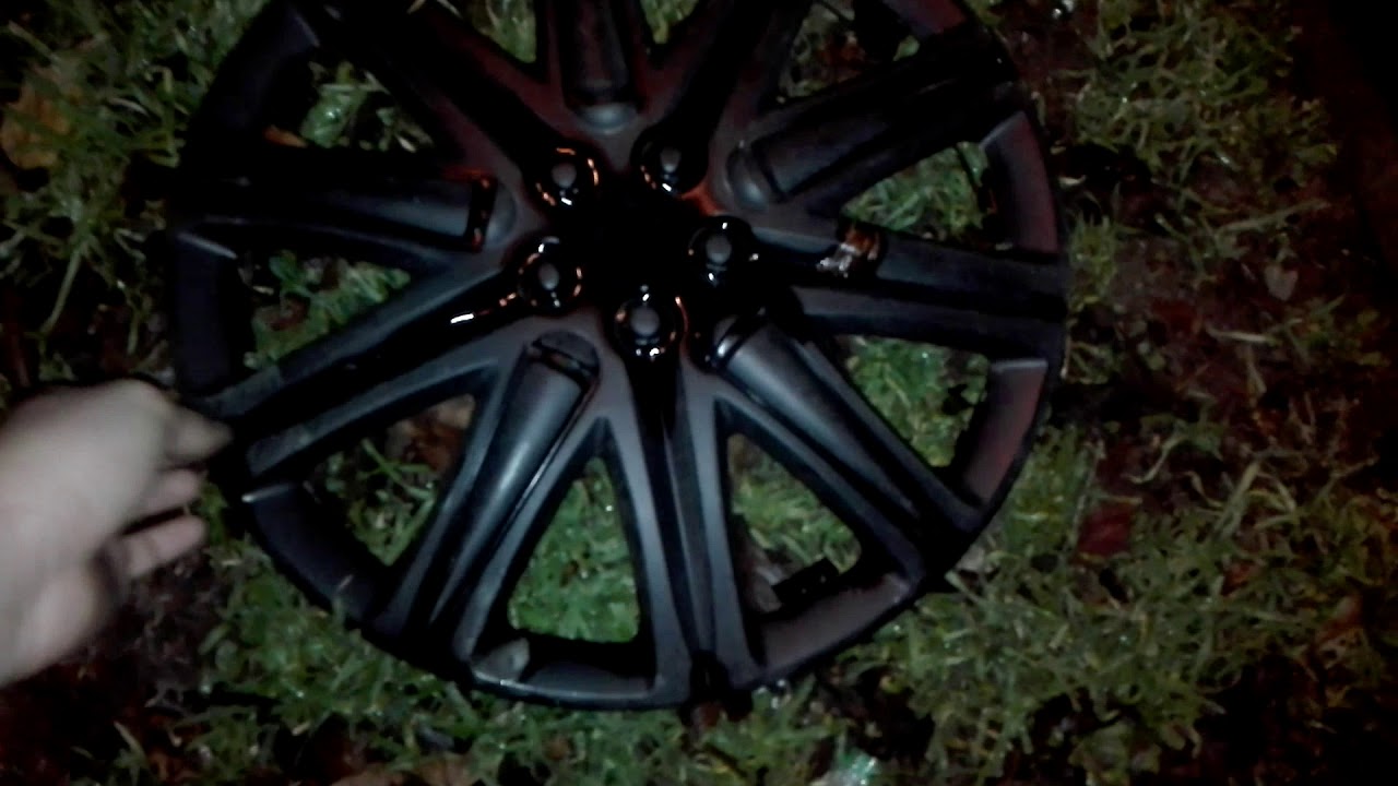 Black universal wheel trim find YouTube
