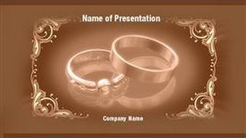 Wedding Rings PowerPoint Video Template Backgrounds - DigitalOfficePro #01044V