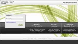 Recording Source Material with Techsmith Camtasia Relay
