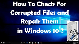 ... you can check for the corrupted files in your system and repair
them automatical...