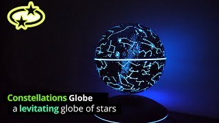 Magnetic LEVITATING Illuminated Constellations Globe -- Gadgetify