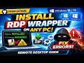 RDP Wrapper Full Installation Guide | Enable Multiple RDP Users