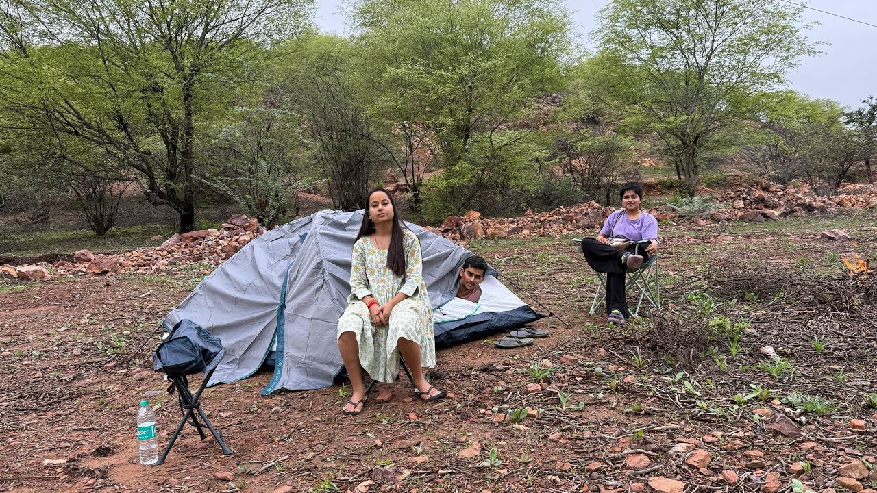 Rajasthan ke jungle me tent laga liya 😱 | Tiger reserve forest