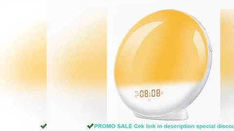 Sunrise Alarm Clock Wake Up Light Clock Sunrise/Sunset Simulation Digital Clock with Night Light FM