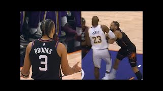 Celebrity Dillon Brooks gets tech 1min into game for bumping with LeBron James 😂 Profile