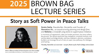 Story as Soft Power in Peace Talks: Somia Sadiq screenshot 4