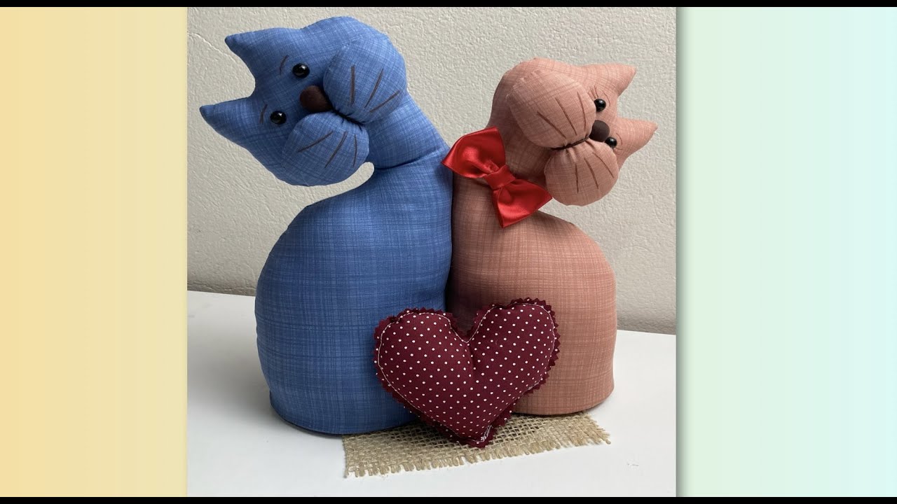 Peso de porta casal de gatos