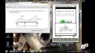 VIGAS MEDIANTE CASIO CLASSPAD2
