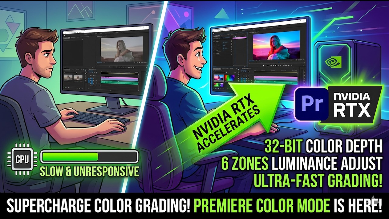 NVIDIA RTX Accelerates Adobe Premiere Color Mode for GPU Color Grading ...
