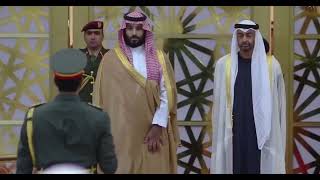 صاحب السمو الشيخ محمد بن زايد آل نهيان رئيس دوله الامارات الامير محمد بن سلمان ولي عهد المملكه